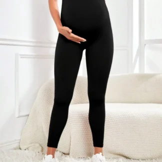 Legging Grossesse Taille Haute – Vêtement Maternité Confortable pour Femme Enceinte - vue 2