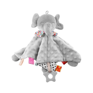 Doudou Éléphant 3-en-1 Bébé – Couverture, Hochet et Mobile - vue 2