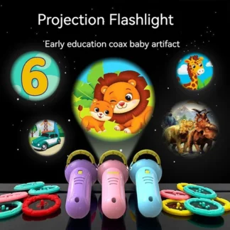 Lampe Projecteur Bébé – Veilleuse Éveil avec Diapositives Animaux