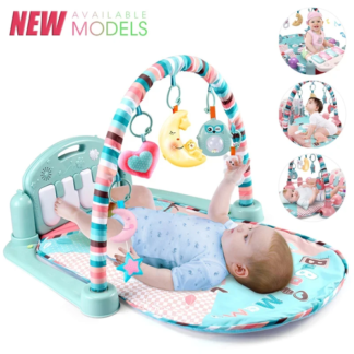 Portique d'Éveil Musical Bébé – Tapis Piano avec Arches d'Activités