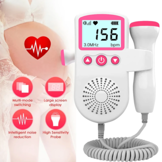 Doppler Fœtal 3 MHz – Moniteur Cardiaque Bébé Écran LCD Maison
