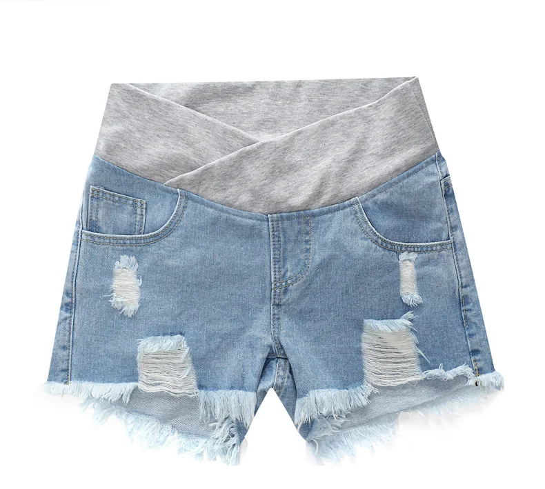 Short en Jean de Grossesse – Taille Basse – Image 2