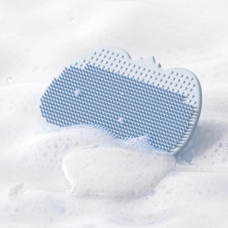 Brosse de Bain Bébé en Silicone – Masseur Crâne Anti Croûtes de Lait – Image 6