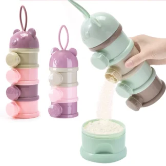 Boîte à Lait en Poudre Bébé Multi-Étages – Doseur Snack Nomade