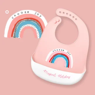 Bavoir Silicone Souple à Poche – Imprimés Tendres