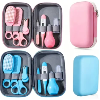 Trousse de Soin Bébé 8 Pièces – Kit Complet avec Étui de Voyage