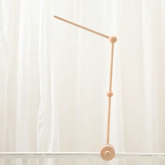 Support de Mobile en Bois – Bras de Lit Bébé et Boîte à Musique