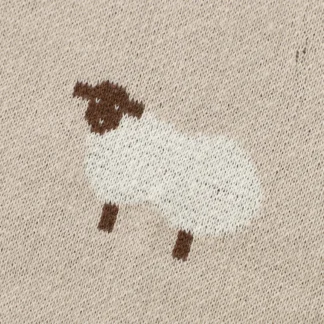 Couverture Tricot Moutons – Coton Double Face