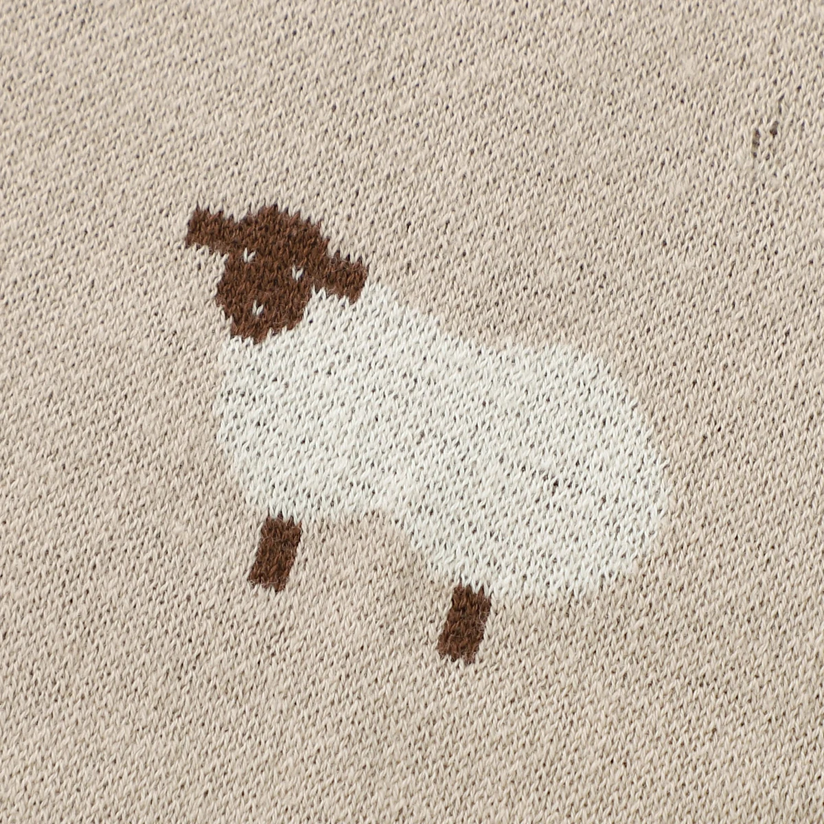 Couverture Tricot Moutons – Coton Double Face