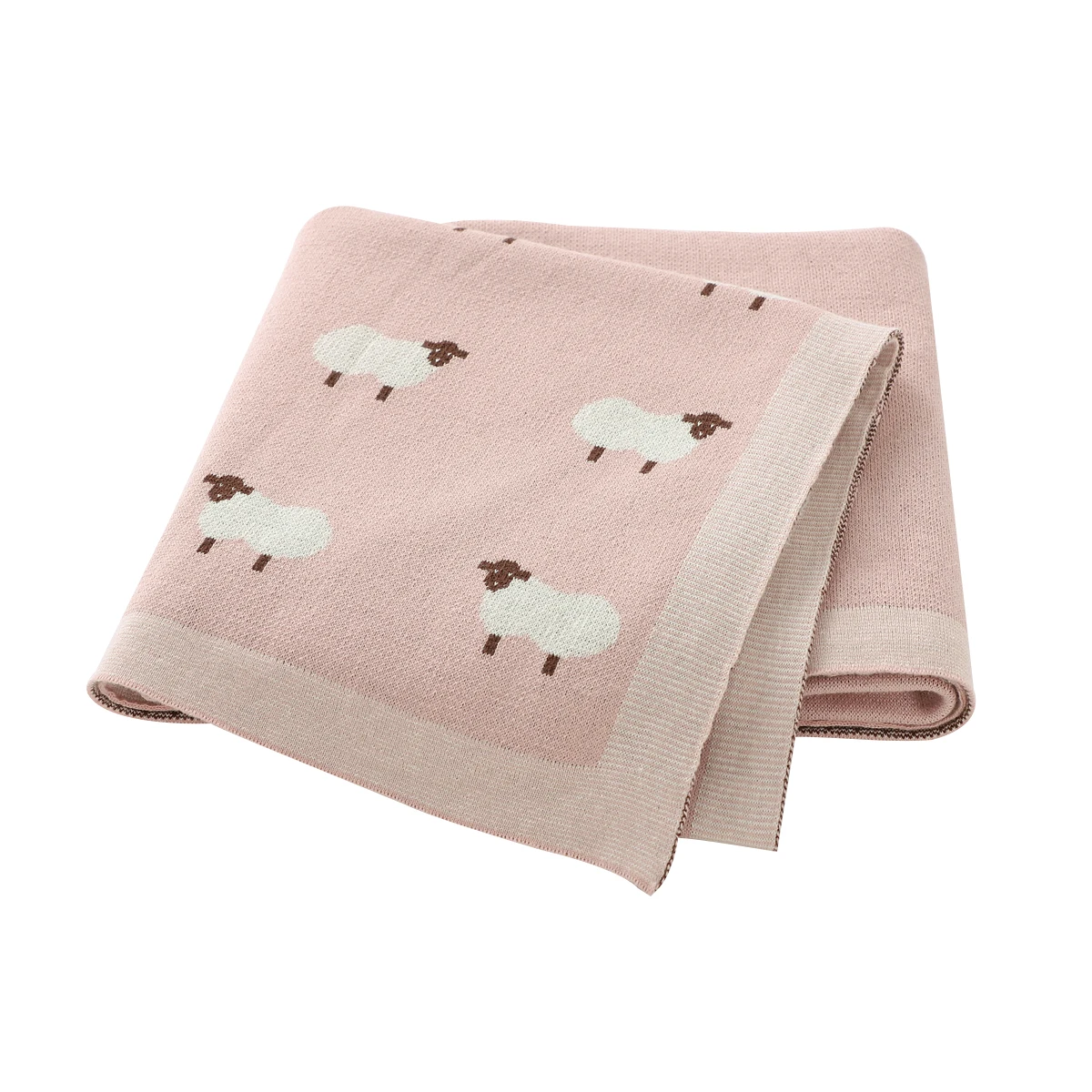 Couverture Tricot Moutons – Coton Double Face – vue 3