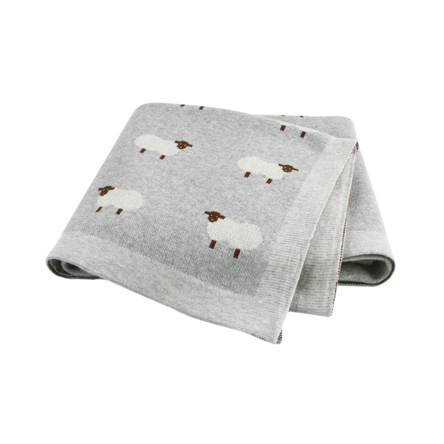 Couverture Tricot Moutons – Coton Double Face – vue 2